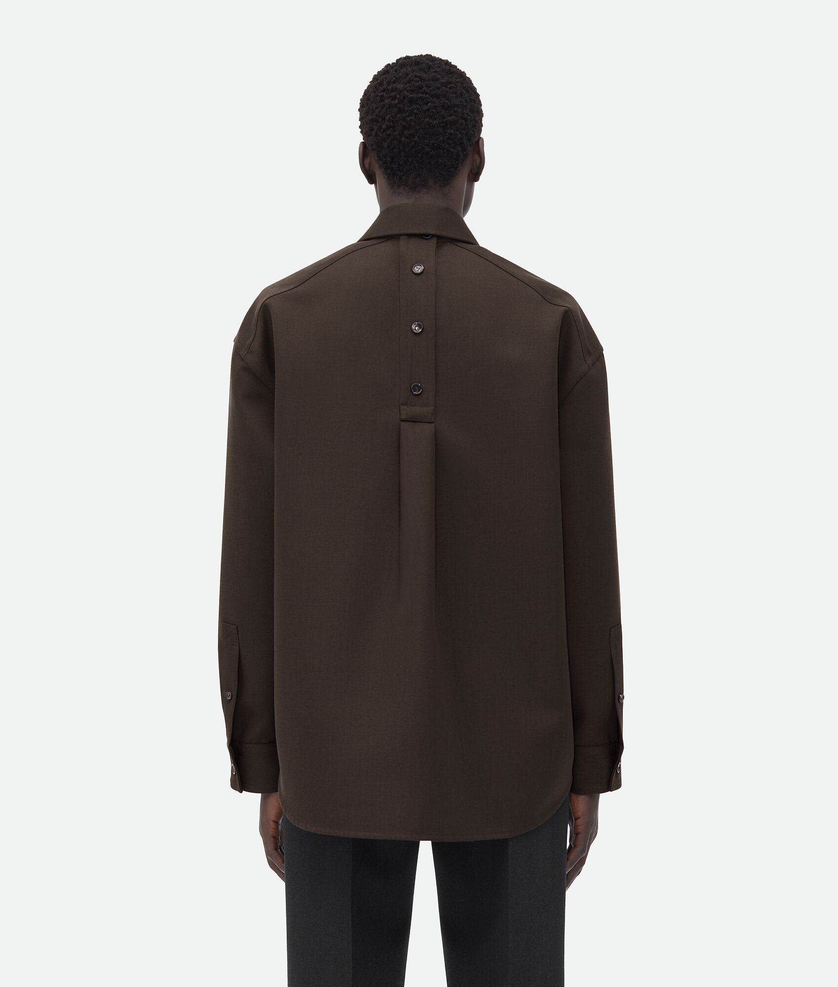 BOTTEGA VENETA 柔软羊毛斜纹衬衫