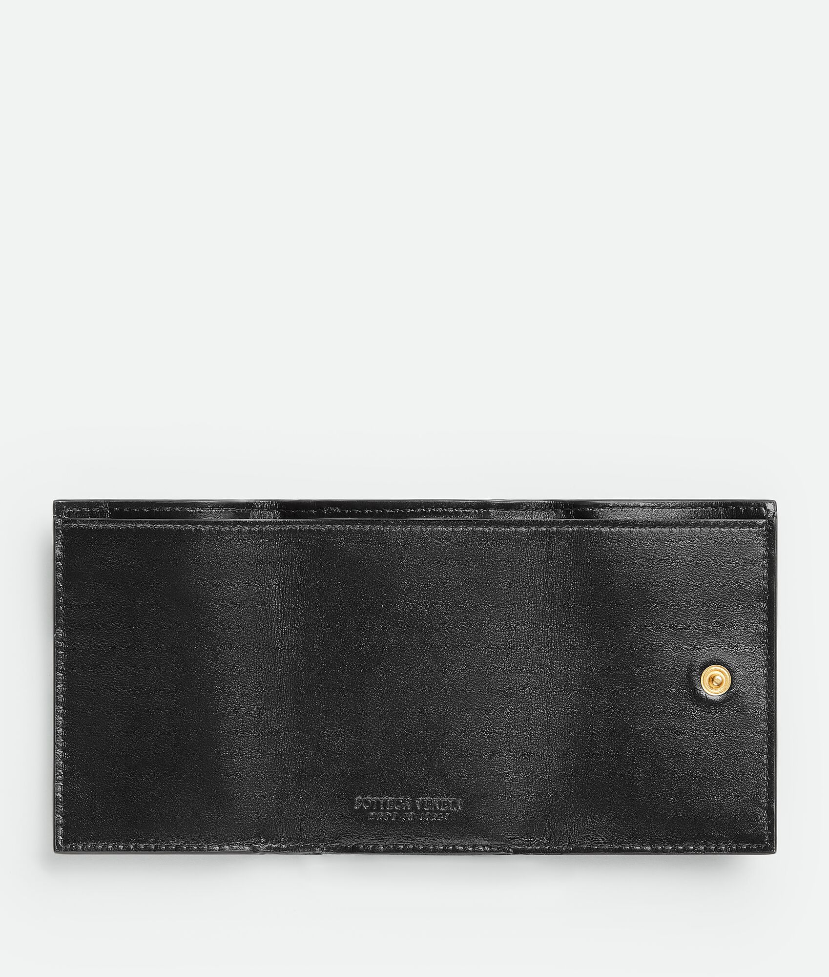 BOTTEGA VENETA Intrecciato编织小号三折拉链钱包