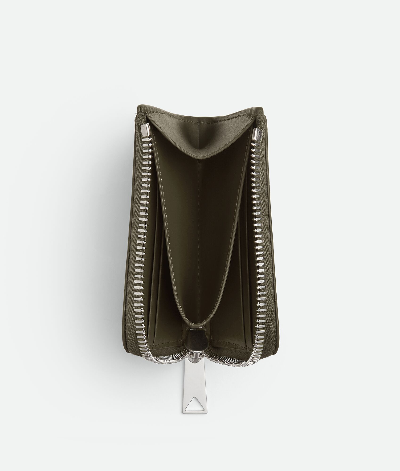 BOTTEGA VENETA Intrecciato Stamp编织环绕式拉链方形钱包