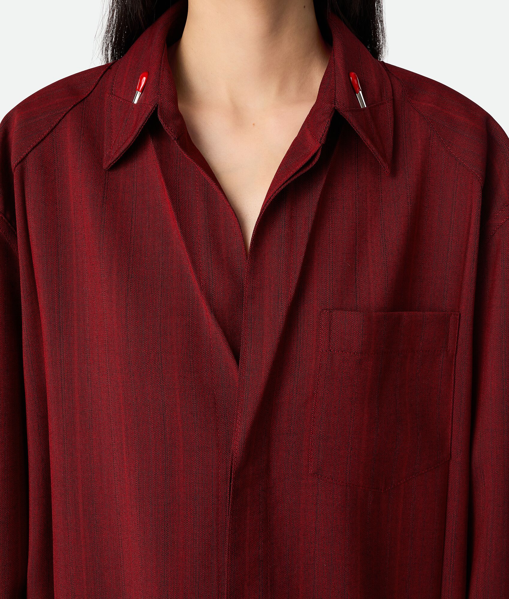 BOTTEGA VENETA 细条纹羊毛衬衫