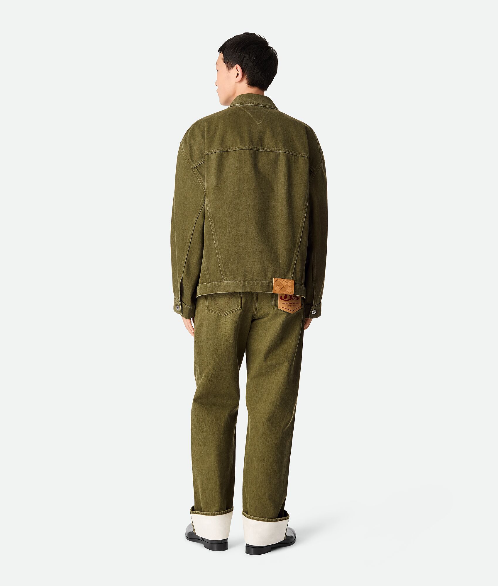 BOTTEGA VENETA 彩色翻边牛仔裤