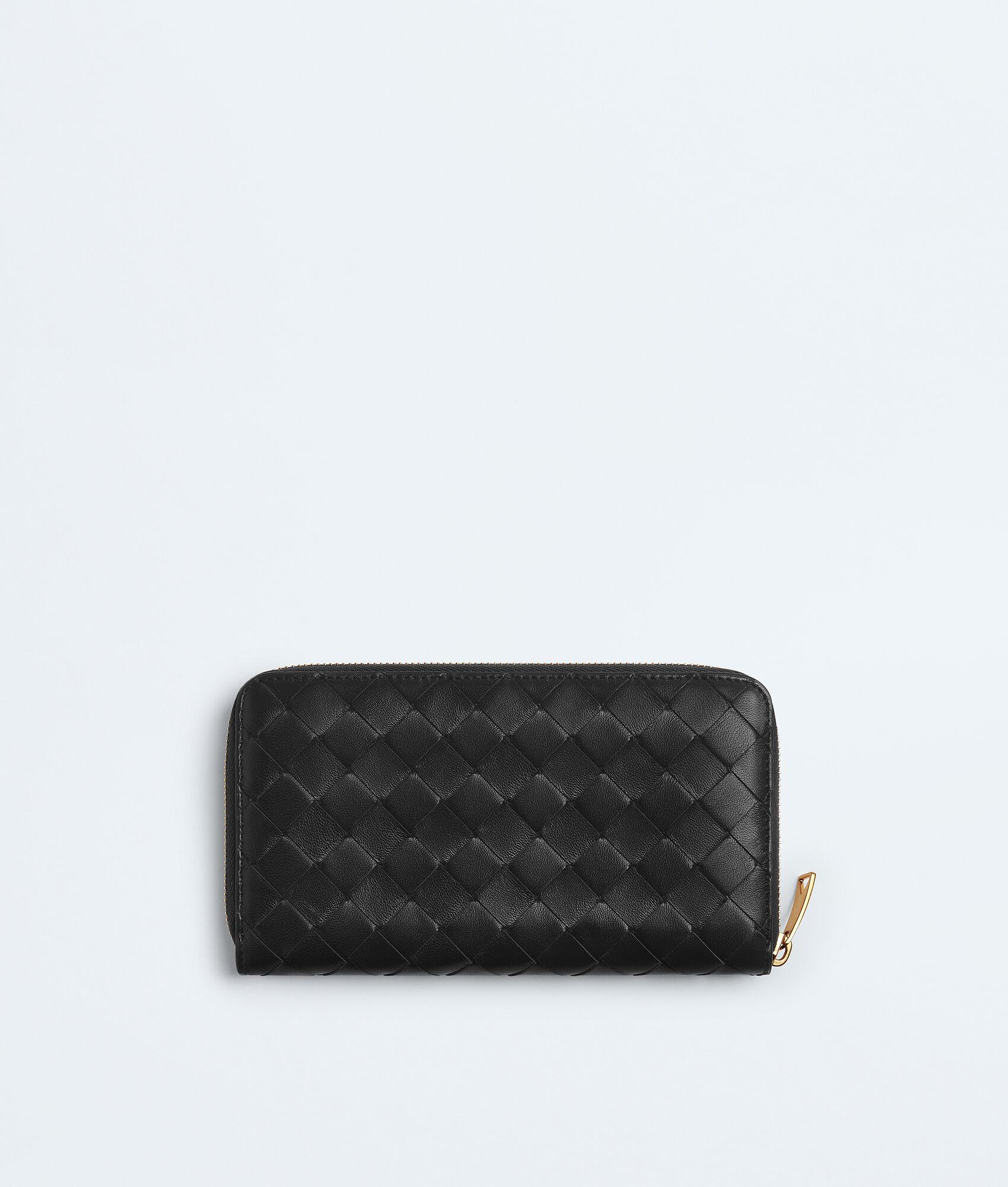 BOTTEGA VENETA Intrecciato编织环绕式拉链钱包