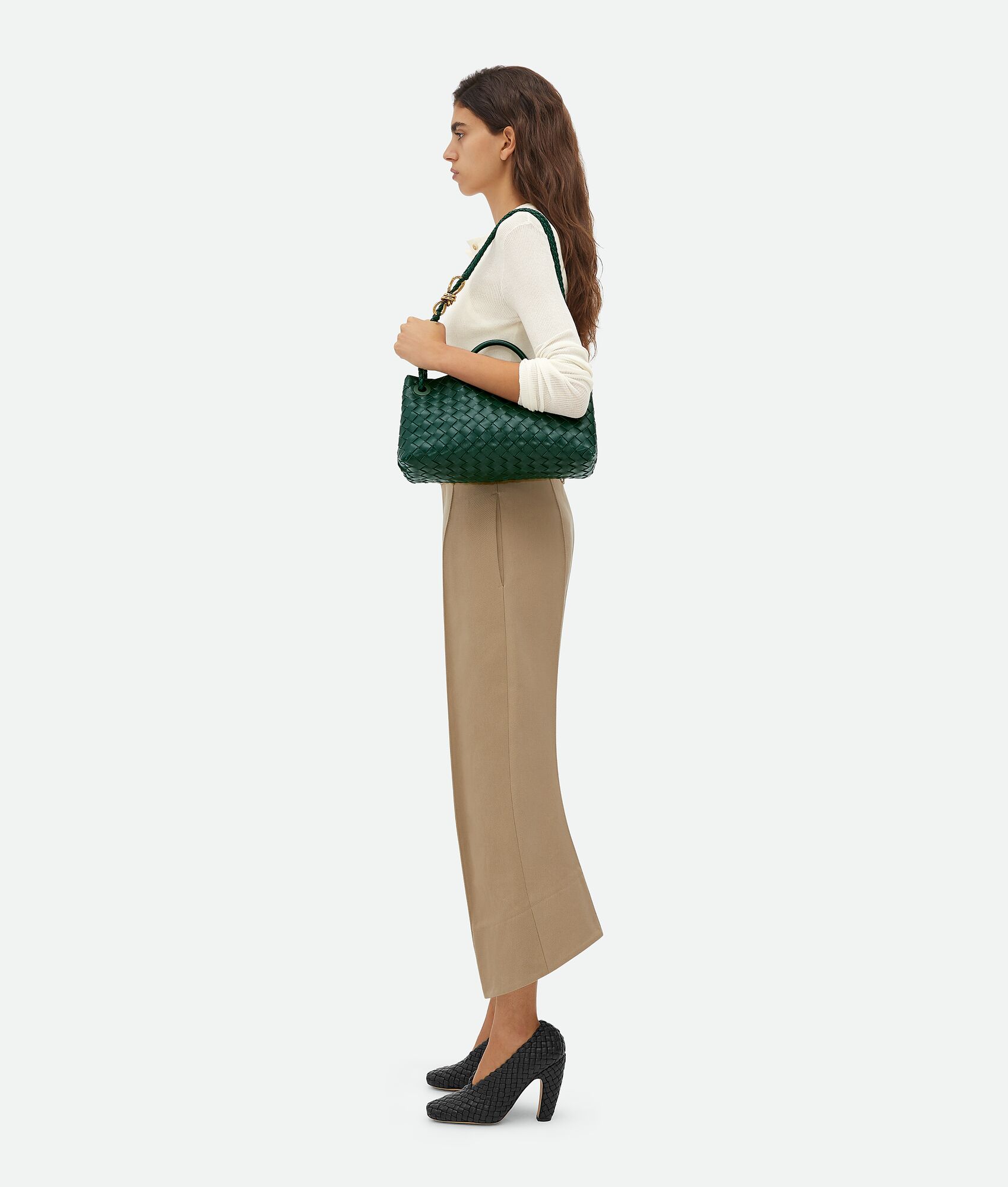 BOTTEGA VENETA 小号横款Andiamo手提包