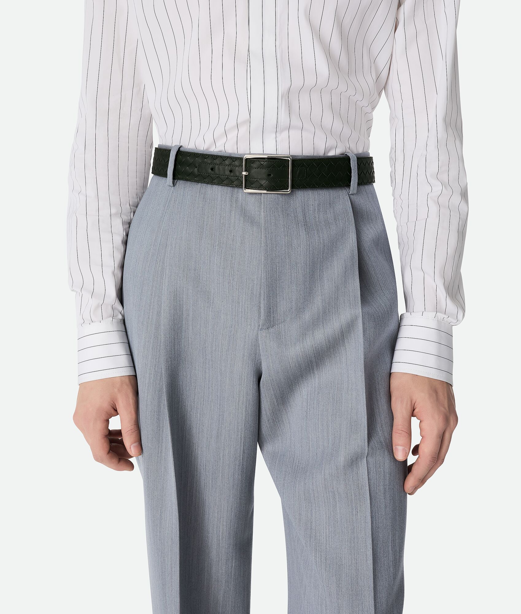 BOTTEGA VENETA Intrecciato Piccolo编织腰带
