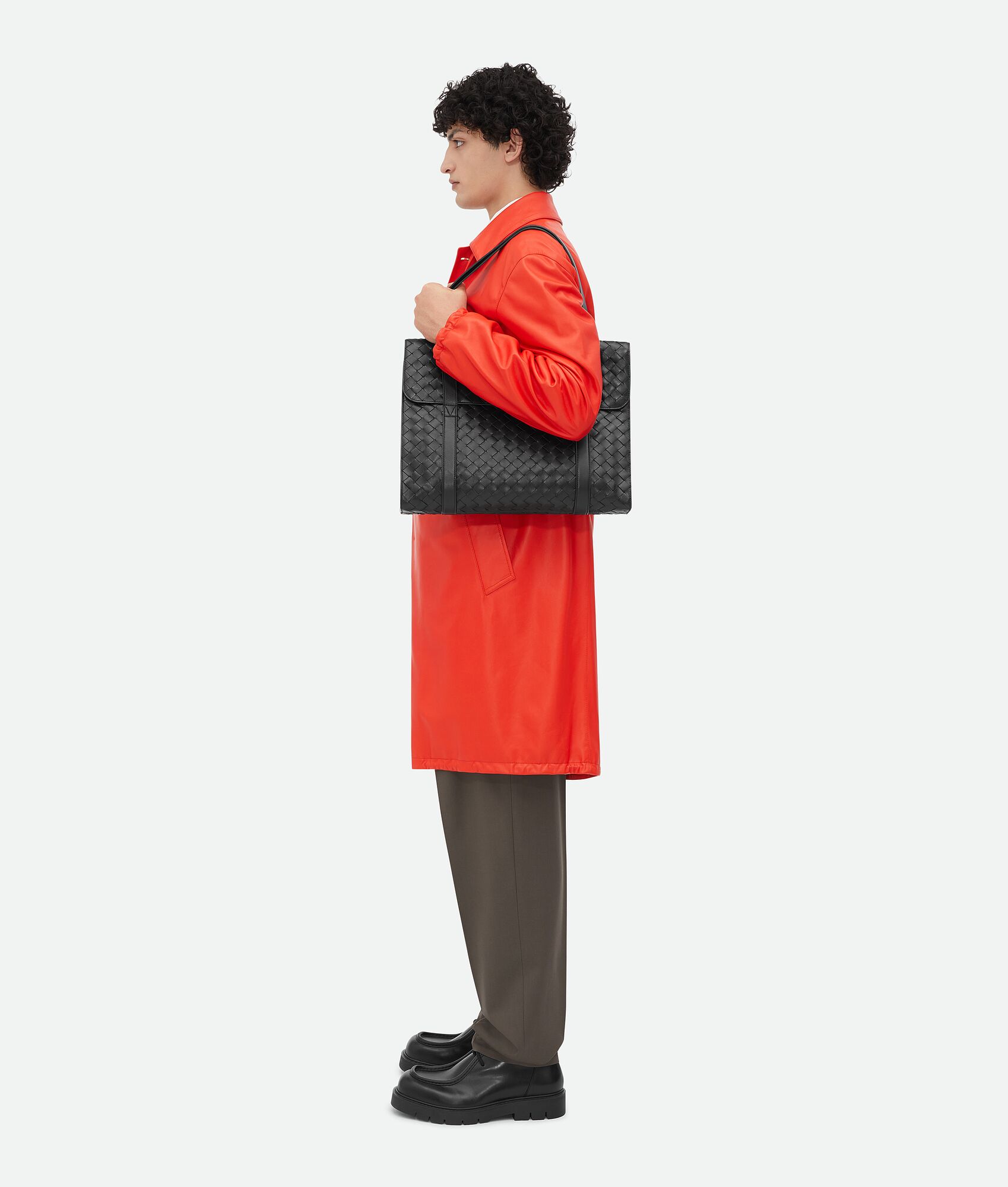 BOTTEGA VENETA Intrecciato编织Portfolio公文包