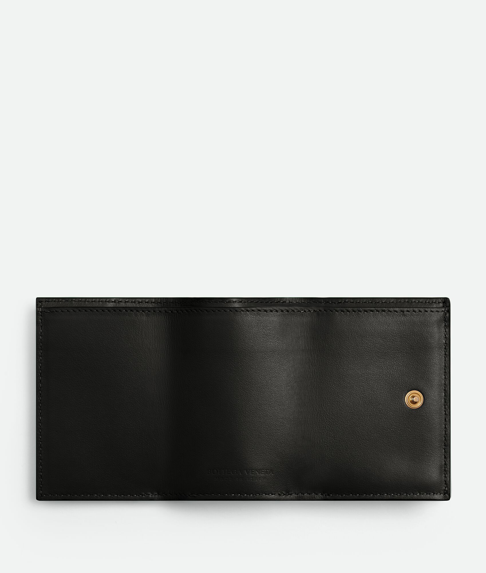 BOTTEGA VENETA Intrecciato编织小号三折拉链钱包