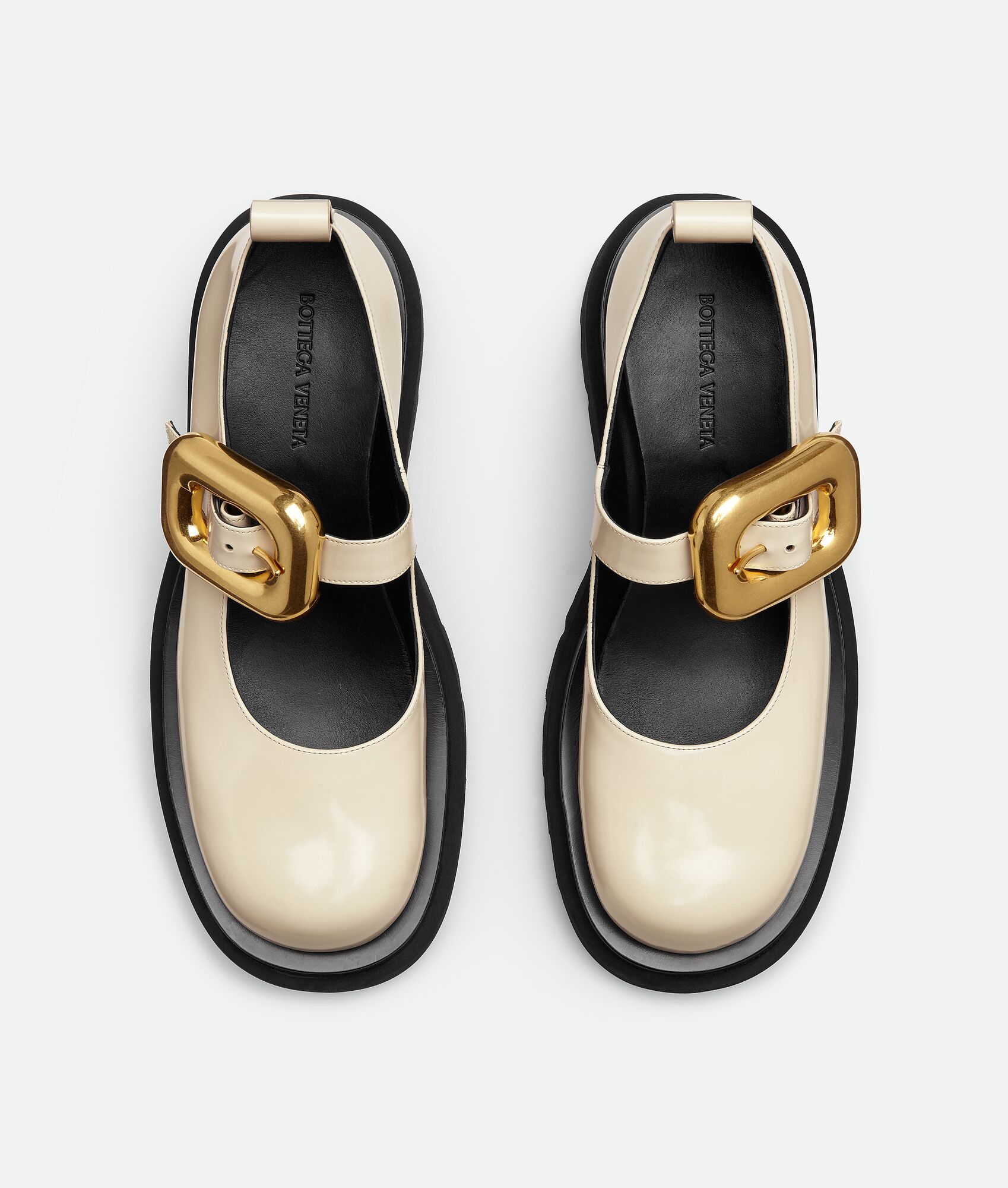 BOTTEGA VENETA 女士Lug玛丽珍平底鞋