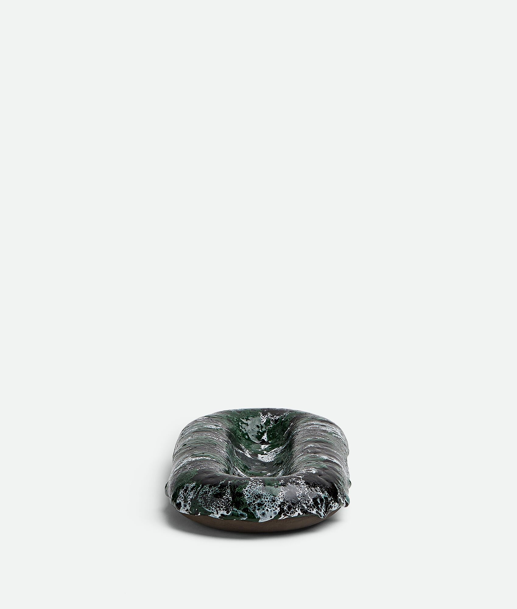 BOTTEGA VENETA Volcanic釉面椭圆形托盘