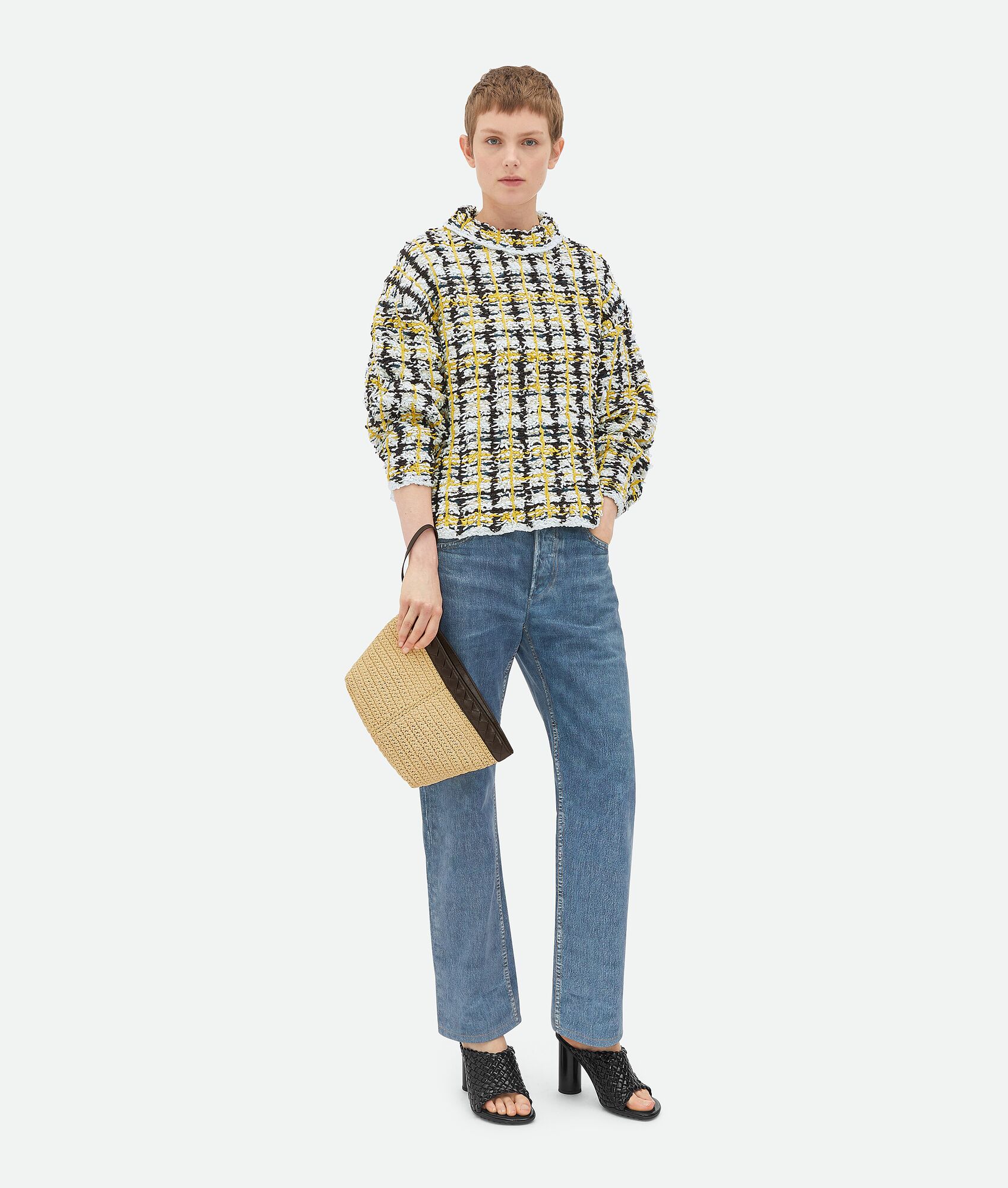 BOTTEGA VENETA Flip Flap中号棱柱手拿包
