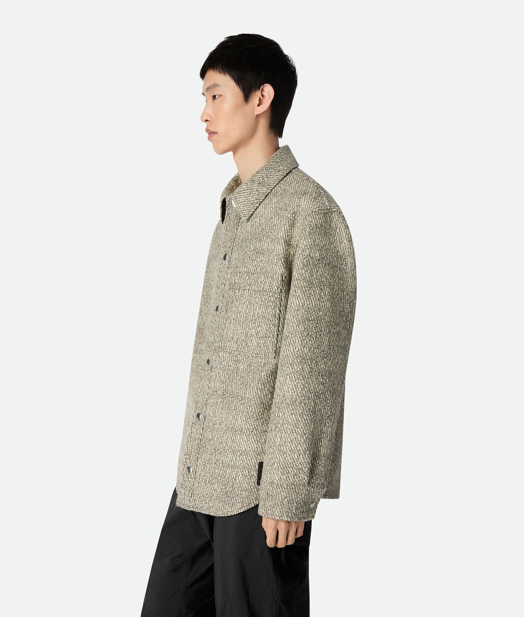 BOTTEGA VENETA 毛毡羊毛外套式衬衫