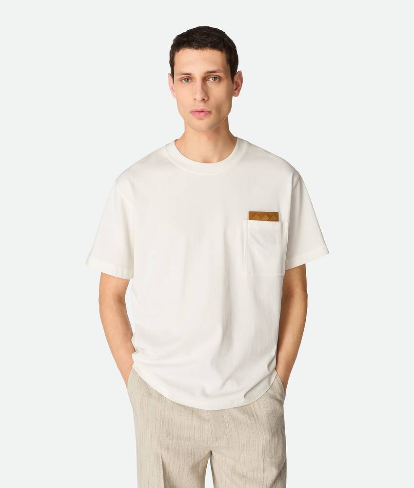 BOTTEGA VENETA 皮马棉针织T恤