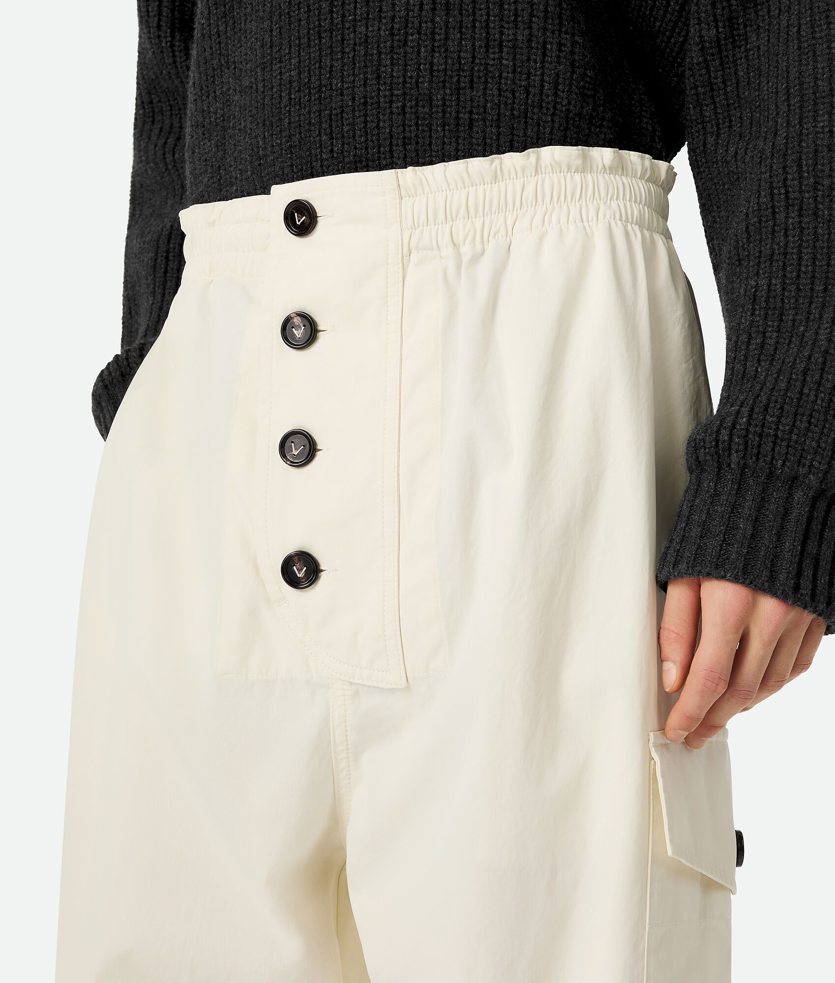 BOTTEGA VENETA 轻盈棉质斜纹长裤