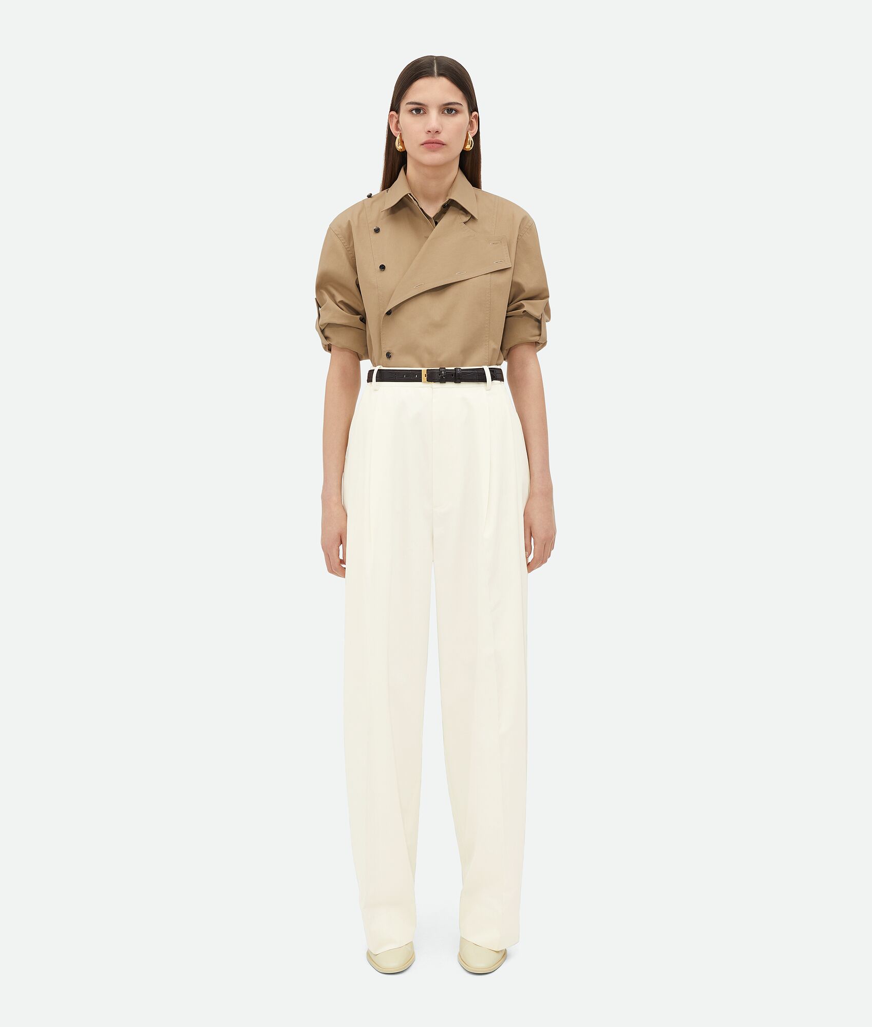 BOTTEGA VENETA 轻盈棉质斜纹衬衫