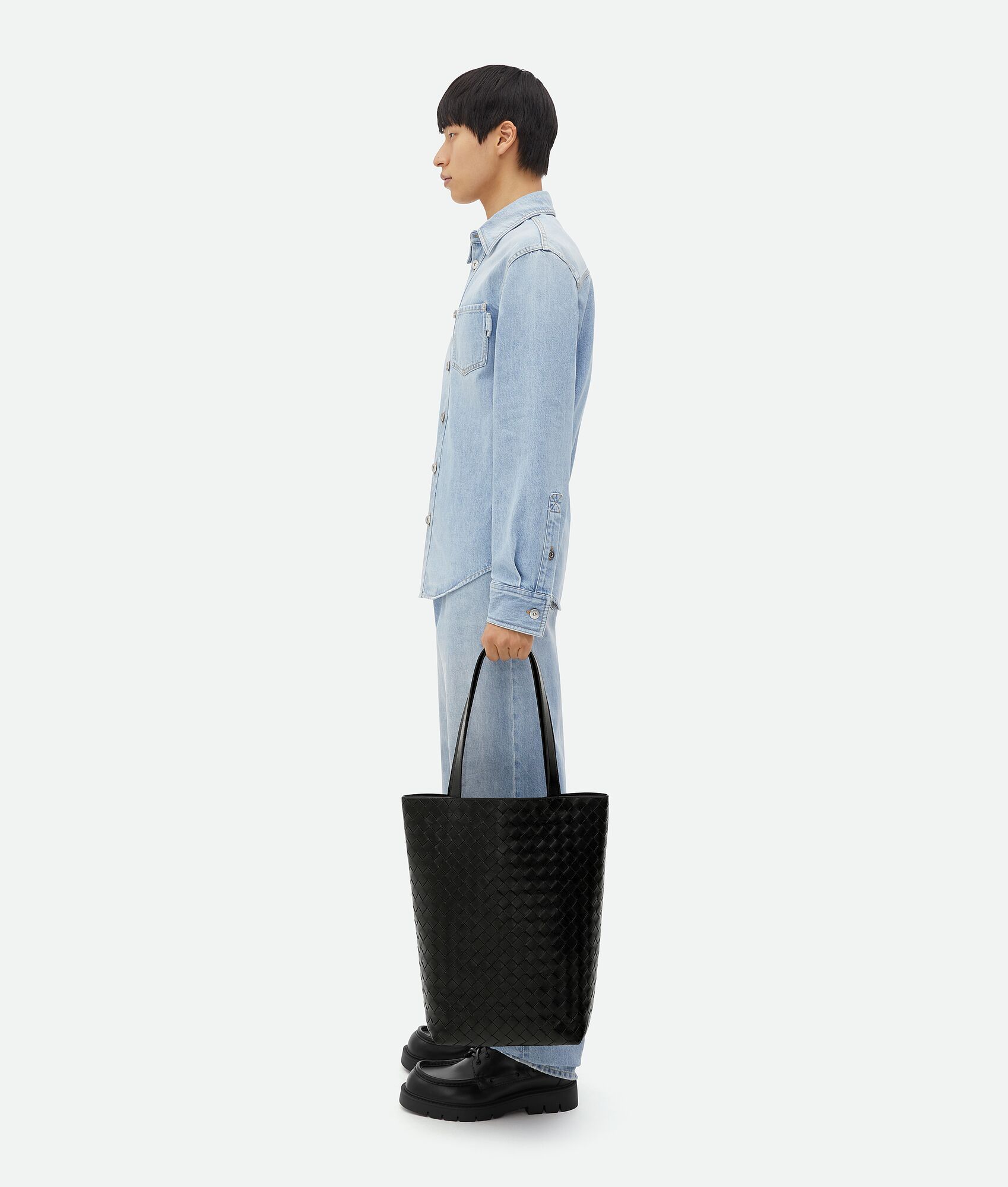 BOTTEGA VENETA 小号Intrecciato编织Tote托特手袋