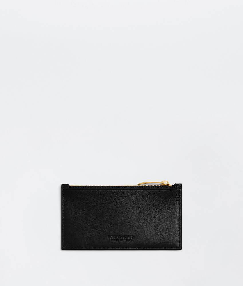 BOTTEGA VENETA Intrecciato编织拉链卡包