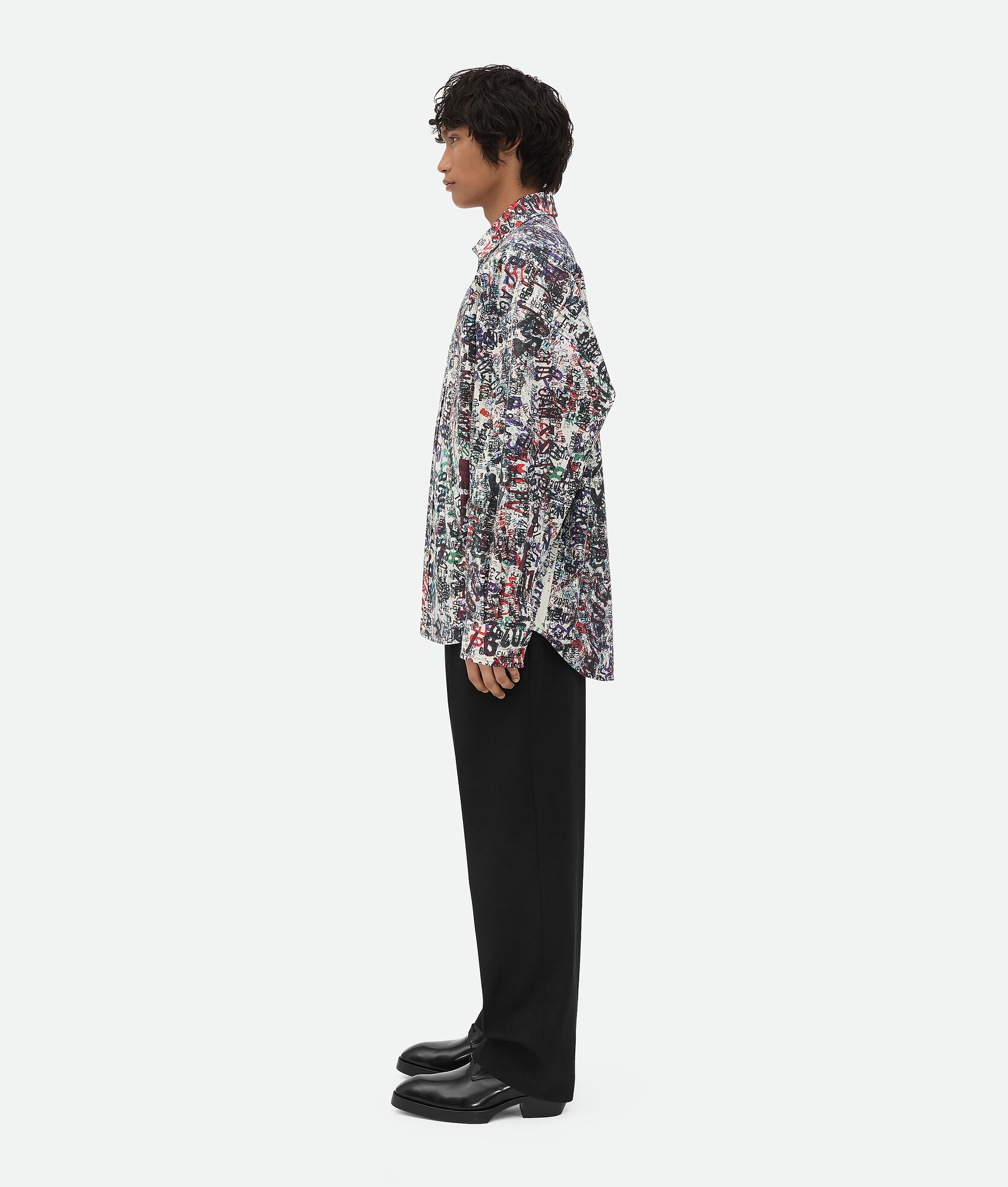 BOTTEGA VENETA Memory印花棉质羊毛衬衫