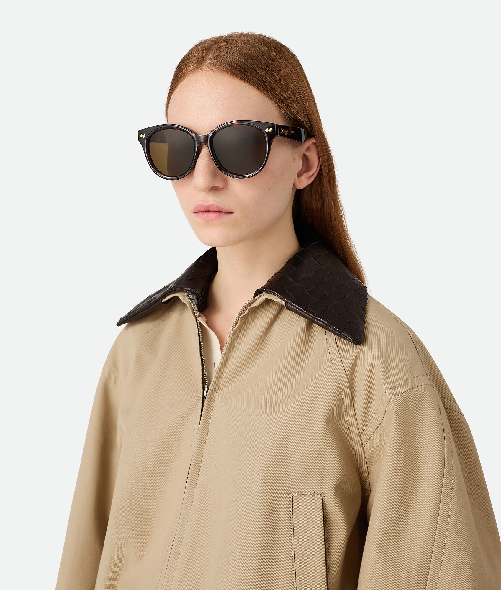 BOTTEGA VENETA Dizzy圆形太阳眼镜