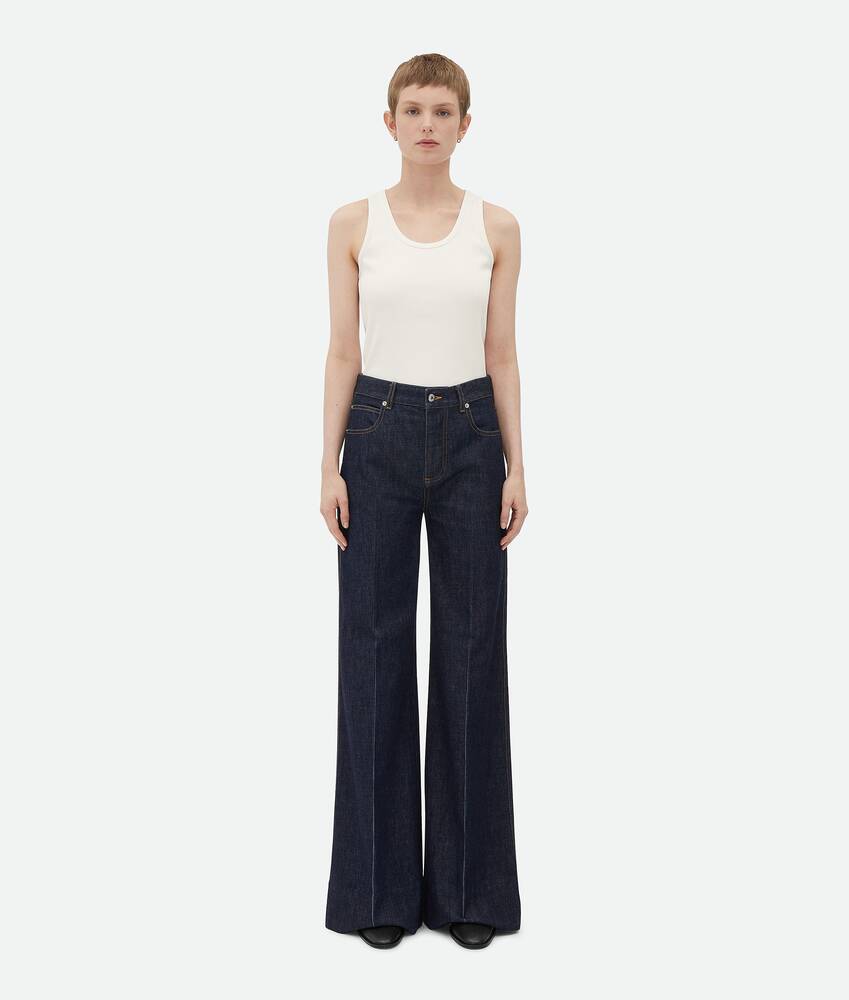 BOTTEGA VENETA 靛青色Palazzo牛仔裤