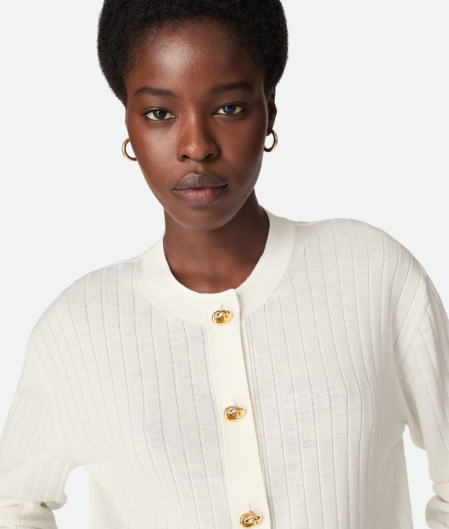 BOTTEGA VENETA 羊毛罗纹开衫