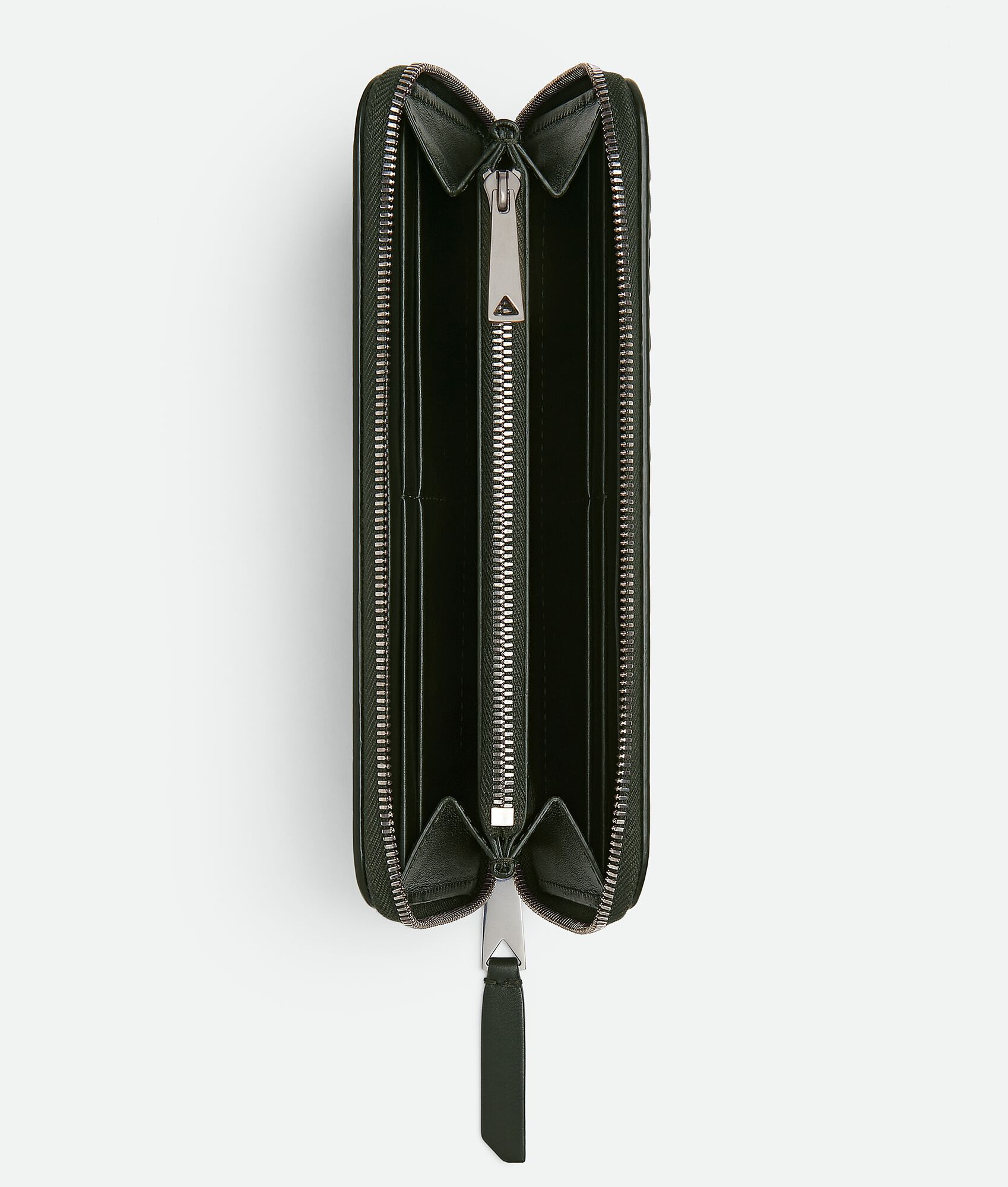 BOTTEGA VENETA Intrecciato Piccolo编织环绕式拉链钱包