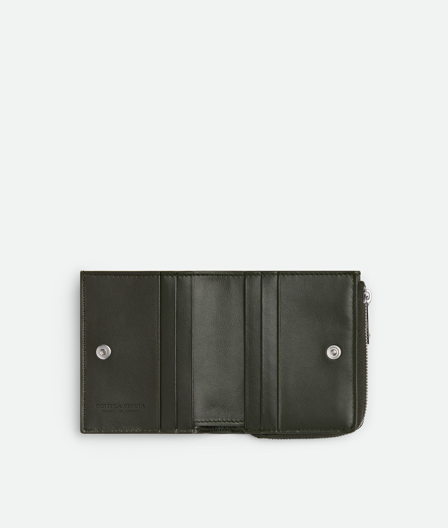 BOTTEGA VENETA Intrecciato Stamp编织双折钱包