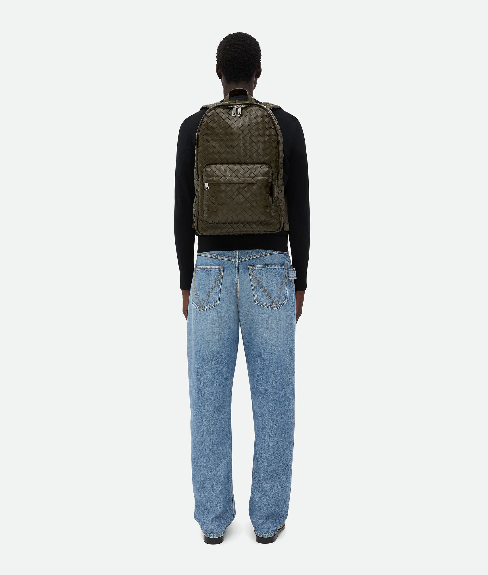 BOTTEGA VENETA 中号Intrecciato编织背包