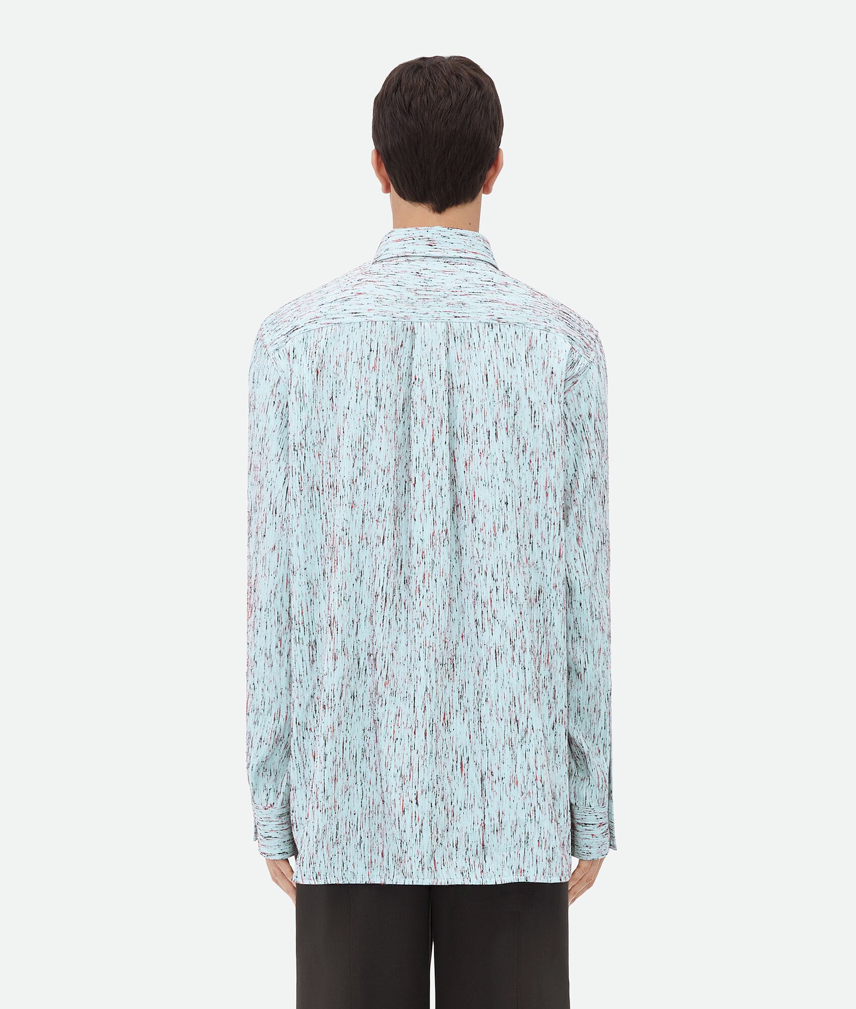 BOTTEGA VENETA BV刺绣纹理粘胶纤维条纹衬衫
