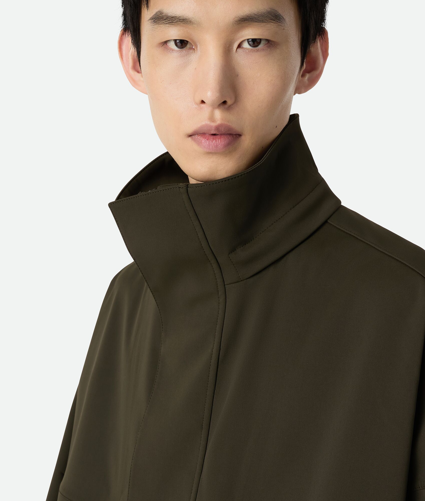 BOTTEGA VENETA 复合科技羊毛连帽派克大衣