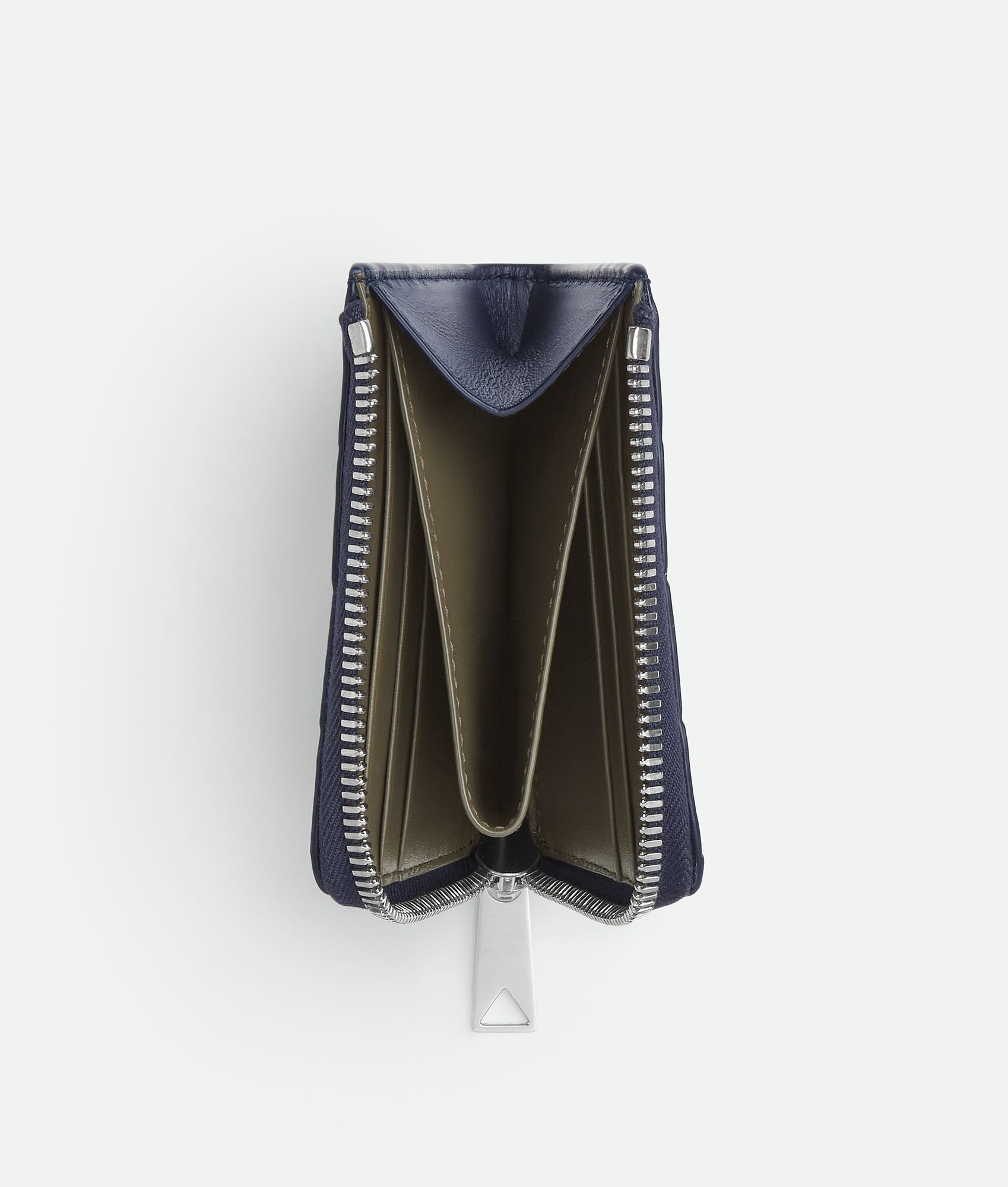 BOTTEGA VENETA Intrecciato编织方形环绕式拉链钱包
