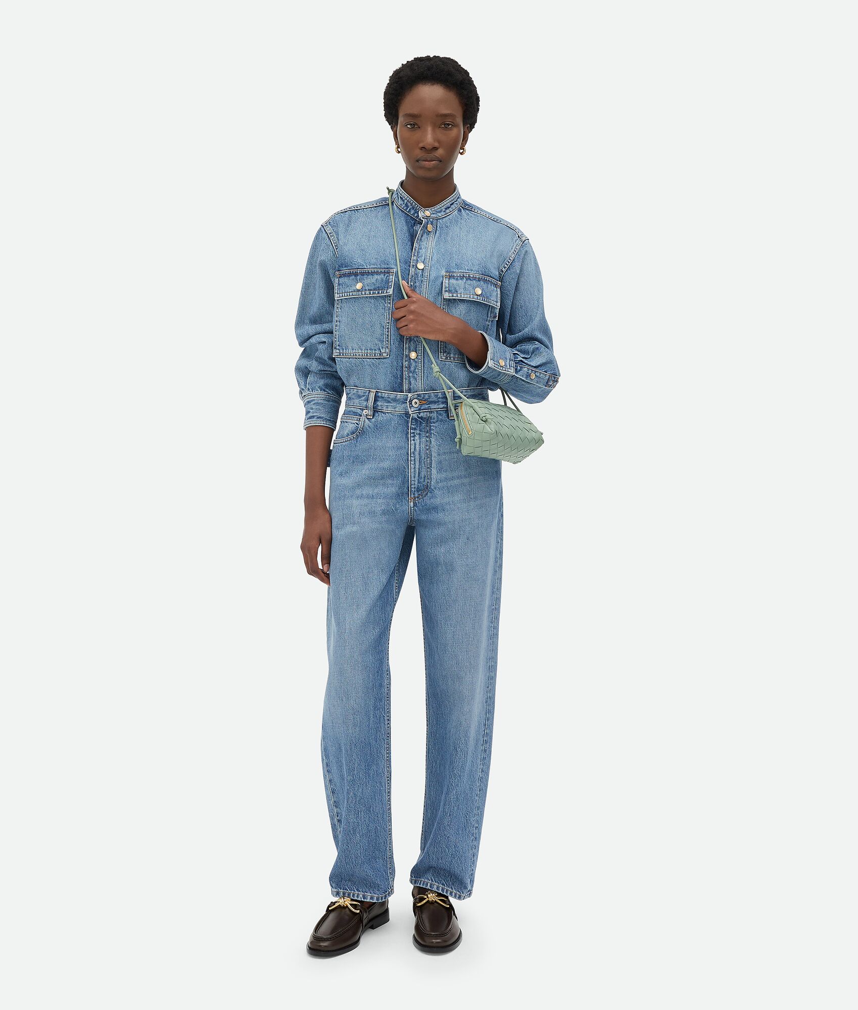 BOTTEGA VENETA Intrecciato编织Concert手拿包