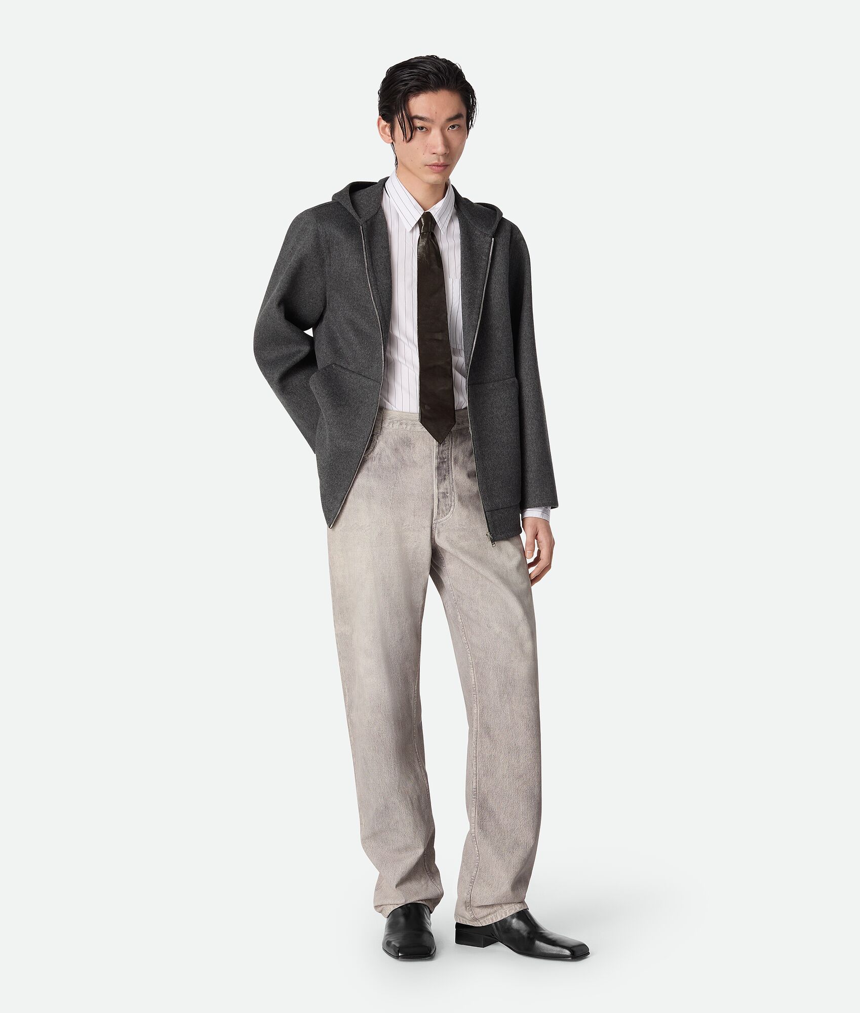 BOTTEGA VENETA 双面羊毛连帽衫