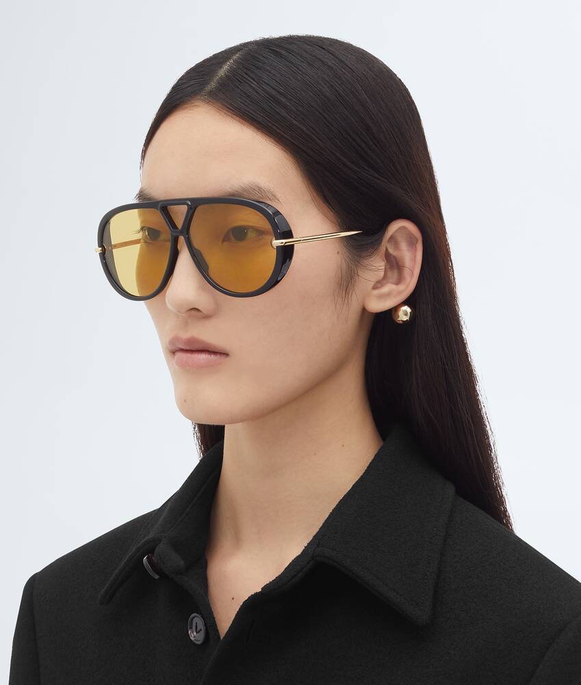 BOTTEGA VENETA Drop飞行员太阳眼镜