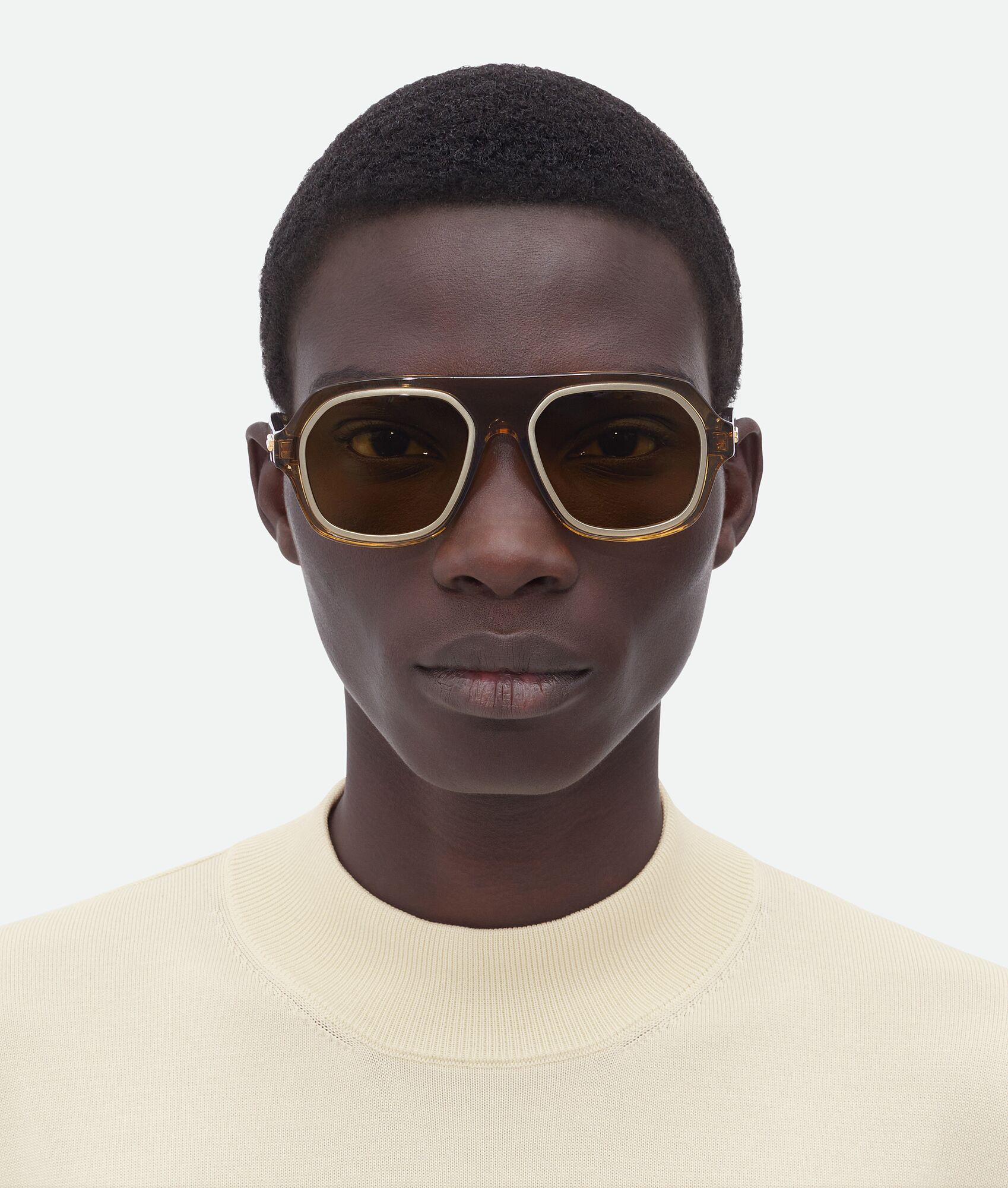 BOTTEGA VENETA Rim飞行员太阳眼镜