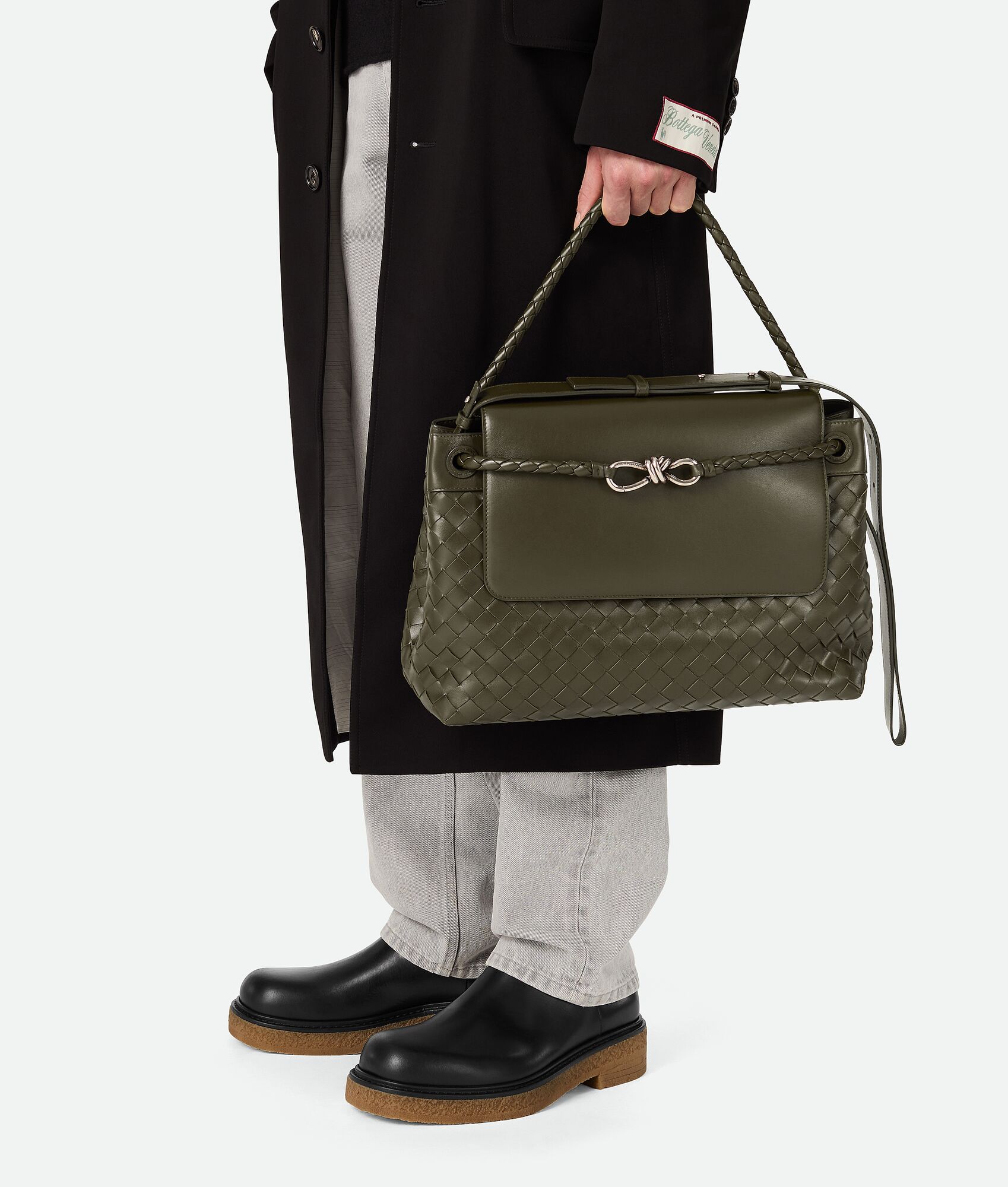 BOTTEGA VENETA 男士Haddock切尔西踝靴