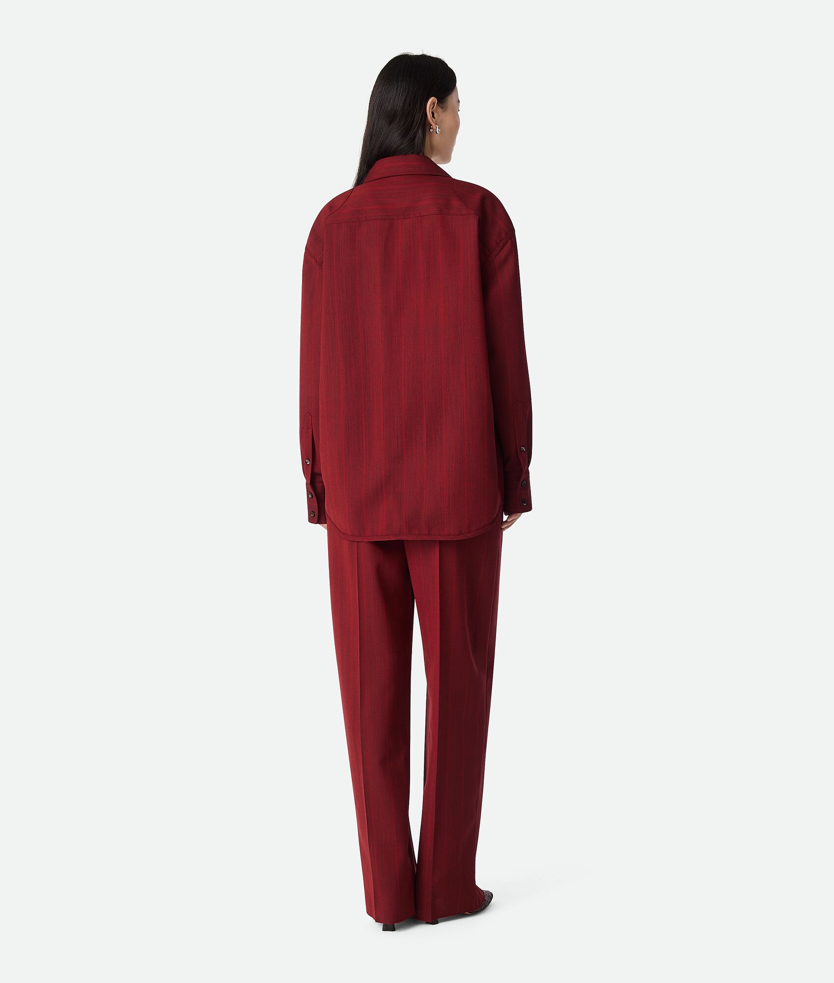 BOTTEGA VENETA 细条纹羊毛衬衫