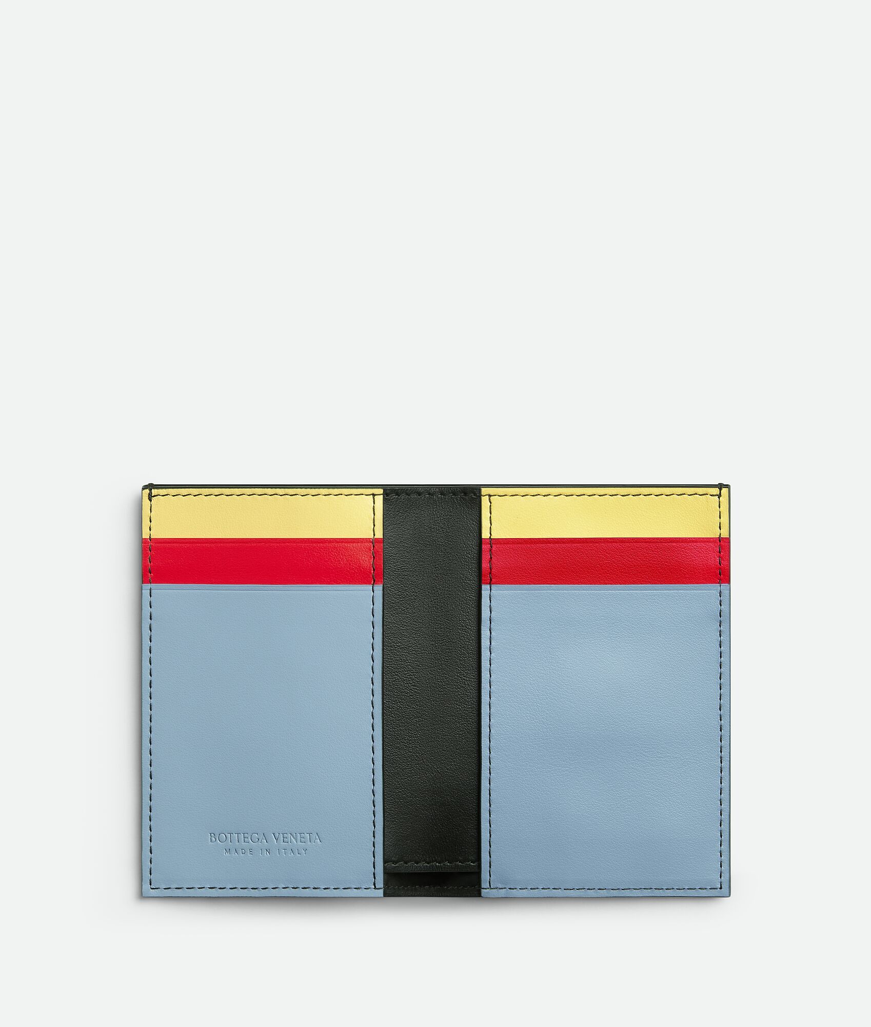 BOTTEGA VENETA Intrecciato编织Slim Flap翻盖薄卡包