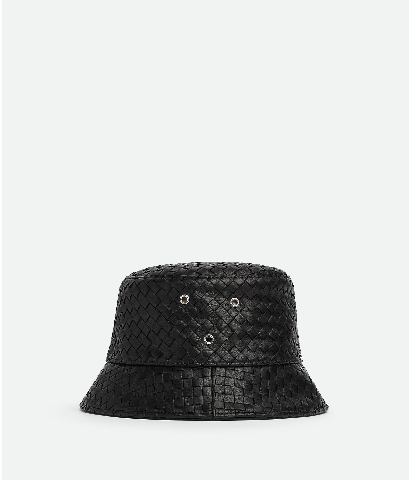 BOTTEGA VENETA Intrecciato编织皮革渔夫帽