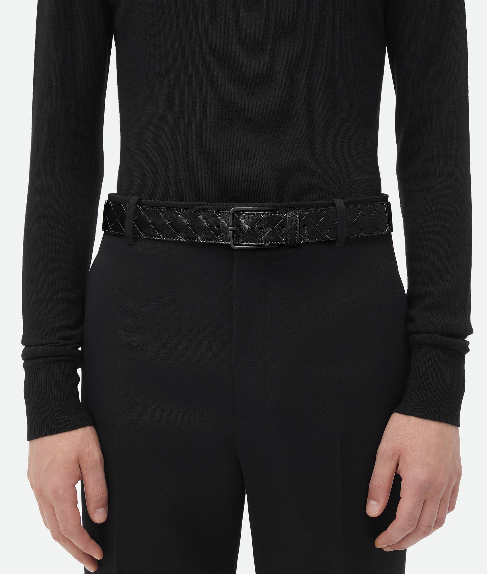 BOTTEGA VENETA Intrecciato编织腰带
